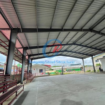 Cour de basket, cour de badminton bâtiment en acier