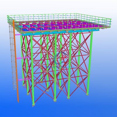 Structure modulaire en acier Tour d'eau facile à assembler Réservoirs d'eau douce en acier