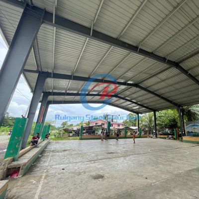 Construction préfabriquée en acier de grande portée Cour de basket-ball / bâtiment en acier Structure du cadre spatial