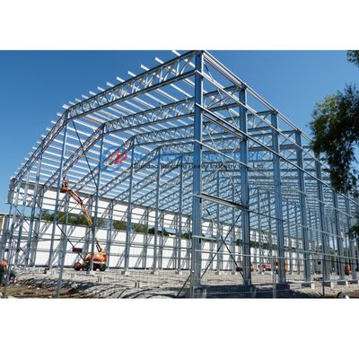 Entrepôt de structure en acier léger sur mesure, bâtiment d' entrepôt à cadre en acier
