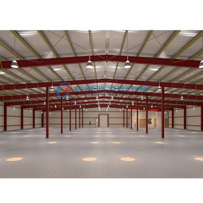 Construction de bâtiments d'entrepôts en acier préfabriqué léger