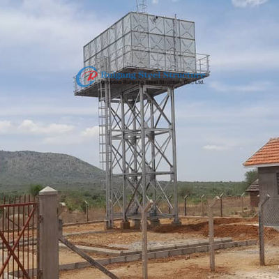 Réservoir d'eau surélevée GRP avec support métallique pour réservoir d'eau