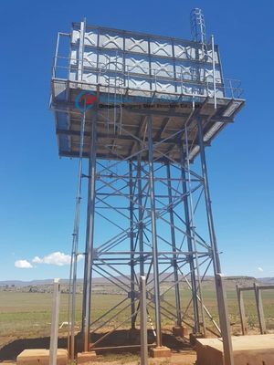 Taille et hauteur personnalisées en acier galvanisé à chaud cadre de structure de l'eau surélevée 10m