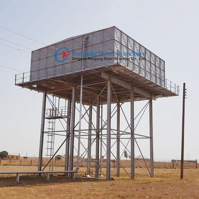 Structure en acier, réservoir d'eau ou réservoir de secours avec tour de réservoir surélevée