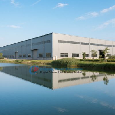 Entrepôt préfabriqué en structure d'acier haute résistance avec traitement anticorrosion