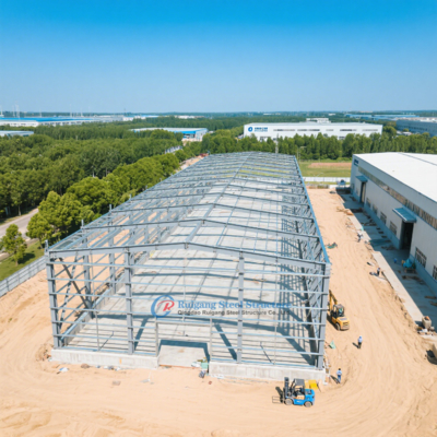 Bâtiment d'atelier de structure en acier préfabriqué sur mesure