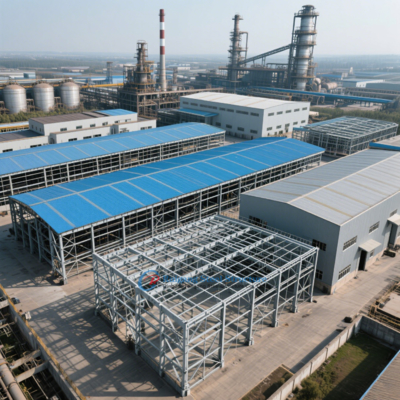 Usine industrielle à structure en acier PEB personnalisée