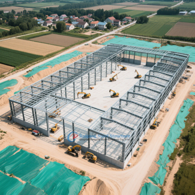 Construction d'usine de structure en acier PEB de haute qualité à usage industriel