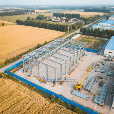 Halle industrielle préfabriquée en acier PEB