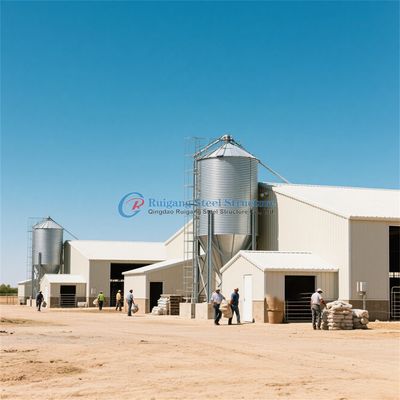 Structure en acier préfabriqué Poule maison personnalisée en acier