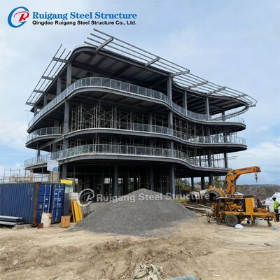Bâtiment de structure en acier moderne de plusieurs étages bâtiment de bureaux préfabriqué Hôtel